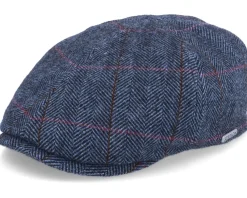 Best Stetson Duck Cap Wool Blue Flat Cap -