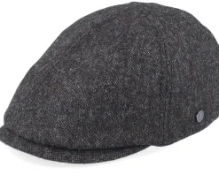 Clearance Lierys Duck Cap Wool Charcoal Flatcap -