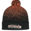 Pom Beanies-Fanatics Ducks Iconic Gradiant Beanie Dark Orange Pom - Black
