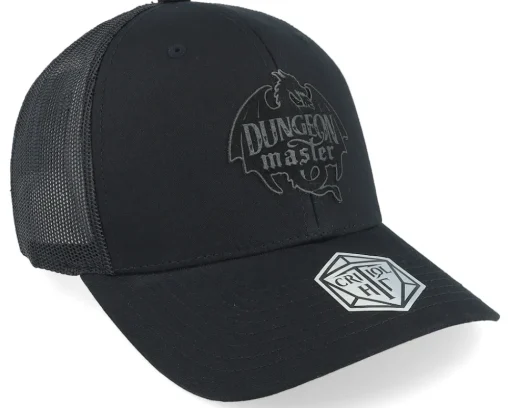 Best Critiql Hit Dungeon Master Dragon Silhouette Black Trucker -