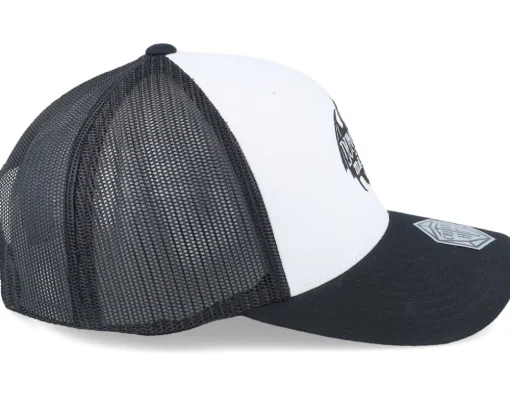 Trucker-Critiql Hit Dungeon Master Dragon Silhouette White/Black Trucker -