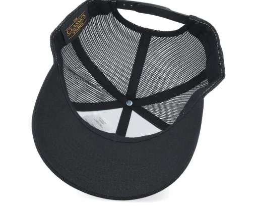 Trucker-Critiql Hit Dungeon Master Dragon Silhouette White/Black Trucker -