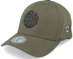 Flexfit-Critiql Hit Dungeon Master Logo Dragon Olive Flexfit -