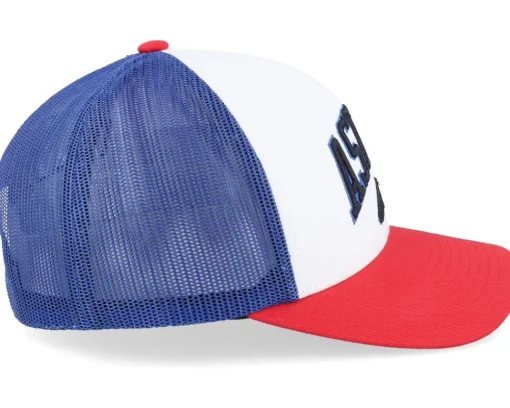 Best Alpinestars Dunker Hat White/Red/Blue Trucker -