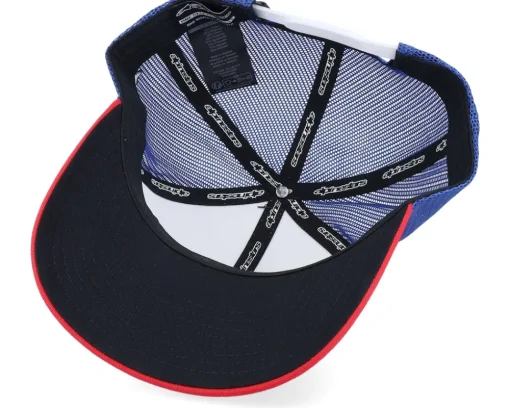 Best Alpinestars Dunker Hat White/Red/Blue Trucker -