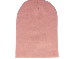 Long Beanies-Beechfield Dusky Pink Long Blank Beanie -