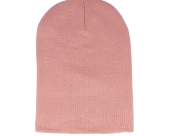 Long Beanies-Beechfield Dusky Pink Long Blank Beanie -