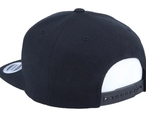 Snapback-Iconic E Letter 3D Black Snapback -