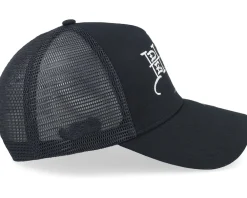 Trucker-Ed Hardy Eagle & Snake Battle Twill Mesh Black A-Frame Trucker -