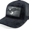 Velvet Caps-Calza Pennello Eagle Big Patch Velvet Trucker - Black