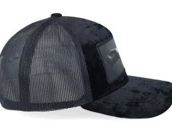 Velvet Caps-Calza Pennello Eagle Big Patch Velvet Trucker - Black