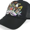 Best Ed Hardy Eagle Crystal Rock Black/Black A-Frame Trucker -