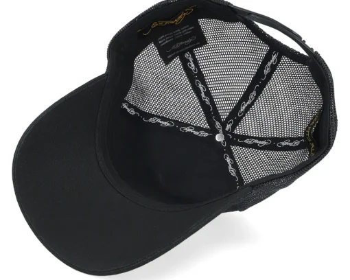 Best Ed Hardy Eagle Crystal Rock Black/Black A-Frame Trucker -