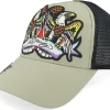 Fashion Ed Hardy Eagle Crystal Rock Green/Black Trucker -
