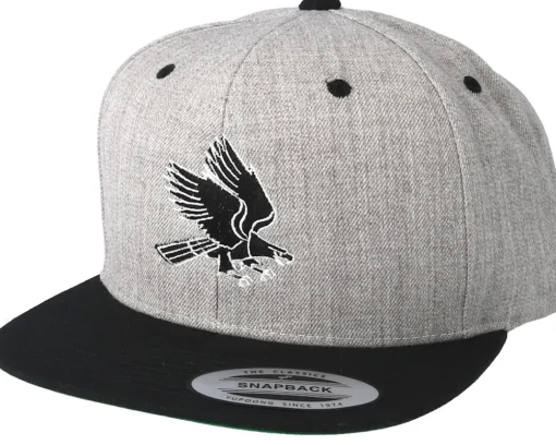 Snapback-Eagle Heather Grey/Black Snapback -