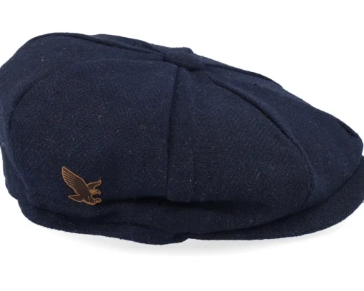 Sale Wild Spirit Eagle Patch Navy Bakerboy Flat Cap -