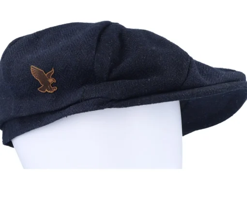 Sale Wild Spirit Eagle Patch Navy Bakerboy Flat Cap -