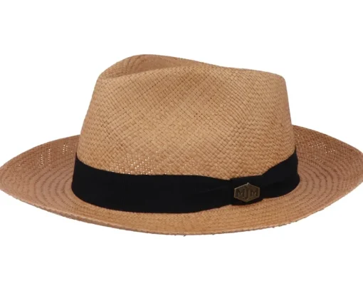 Straw Hat-MJM Hats Earnest Panama Biscotto Straw Hat -