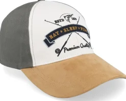 Adjustable-MJM Hats Eat Sleep Fish I'm A Fly Fisher Cott. Olive Adjustable -