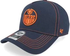 Adjustable-47 Brand Edmonton Oilers Contrast Stitch 47 Mvp Dt Cap Navy A-frame Adjustable -