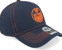 Adjustable-47 Brand Edmonton Oilers Contrast Stitch 47 Mvp Dt Cap Navy A-frame Adjustable -