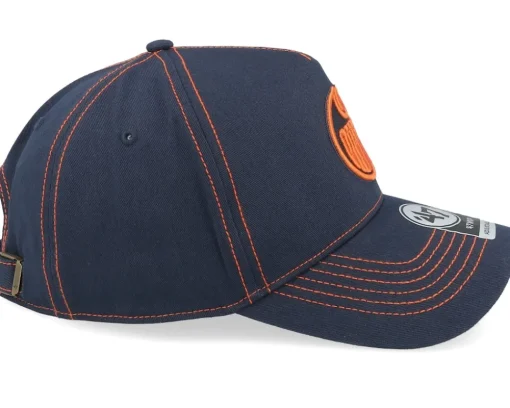 Adjustable-47 Brand Edmonton Oilers Contrast Stitch 47 Mvp Dt Cap Navy A-frame Adjustable -