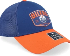 Trucker-Fanatics Edmonton Oilers Meshback /Dark Orange Trucker - Blue