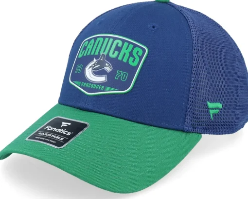 Trucker-Fanatics Edmonton Oilers Meshback /Dark Orange Trucker - Blue