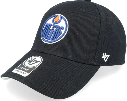 Adjustable-47 Brand Edmonton Oilers NHL '47 Mvp Black Adjustable -