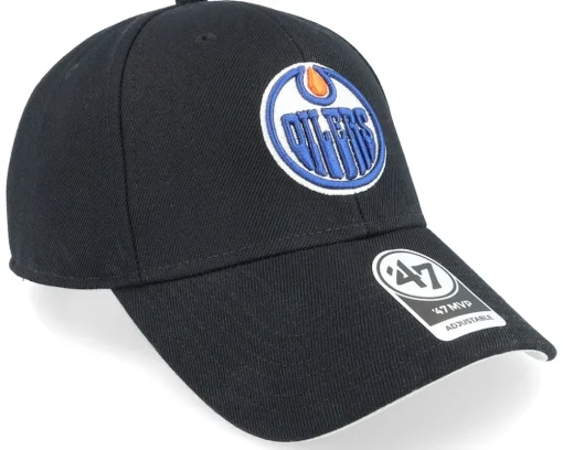 Adjustable-47 Brand Edmonton Oilers NHL '47 Mvp Black Adjustable -
