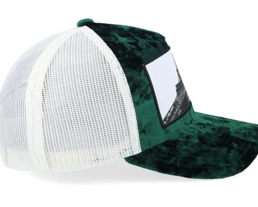 Best Calza Pennello Eiffel Tower Velvet /Ivory A-frame Trucker - Green