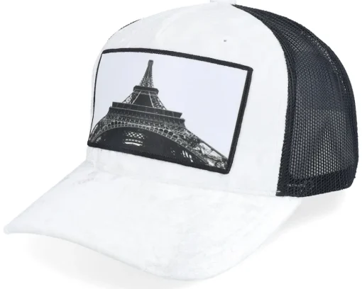 Best Calza Pennello Eiffel Tower Velvet /Ivory A-frame Trucker - Green