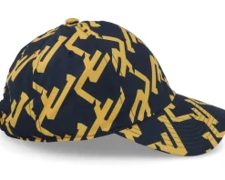 Adjustable-J.Lindeberg Elijah Geo Print Cap Jl Navy Dad Cap -