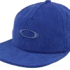 Snapback-Oakley Ellipse Corduroy Hat Crystal Snapback - Blue