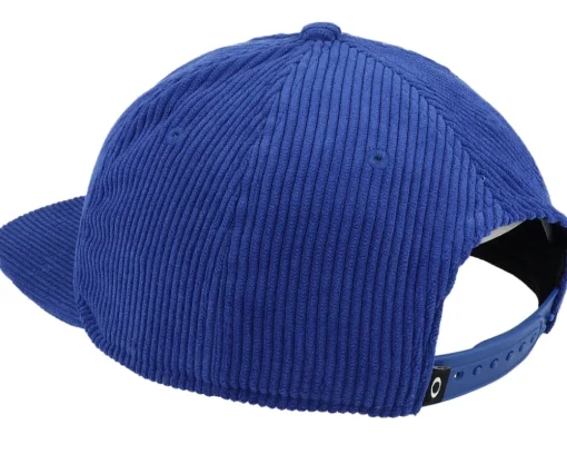 Snapback-Oakley Ellipse Corduroy Hat Crystal Snapback - Blue