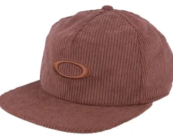 Snapback-Oakley Ellipse Corduroy Hat Grenache Snapback - Brown