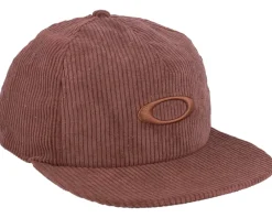 Snapback-Oakley Ellipse Corduroy Hat Grenache Snapback - Brown