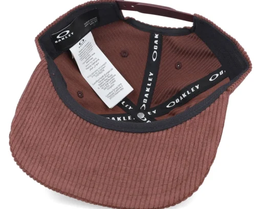 Snapback-Oakley Ellipse Corduroy Hat Grenache Snapback - Brown