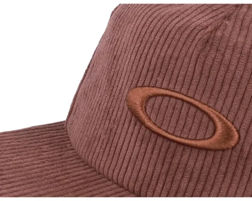 Snapback-Oakley Ellipse Corduroy Hat Grenache Snapback - Brown
