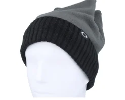 New Oakley Ellipse Crown Beanie Uniform Grey/Black Cuff -