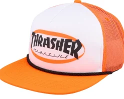 Trucker | Skate-Thrasher Ellipse Logo - Orange