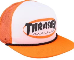 Trucker | Skate-Thrasher Ellipse Logo - Orange
