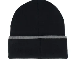 New Herschel Elmer Crest Beanie Black/Gargoyle Cuff -