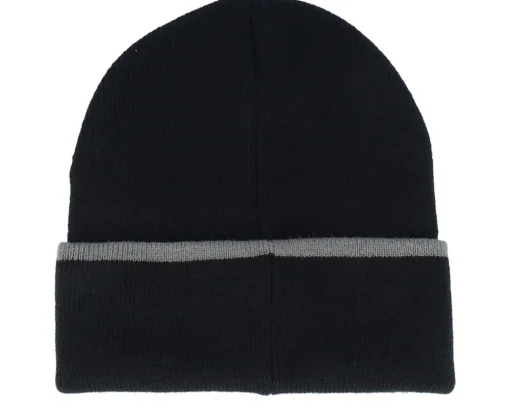 New Herschel Elmer Crest Beanie Black/Gargoyle Cuff -