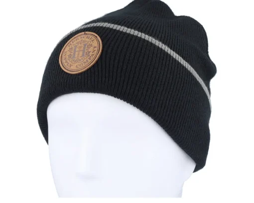 New Herschel Elmer Crest Beanie Black/Gargoyle Cuff -