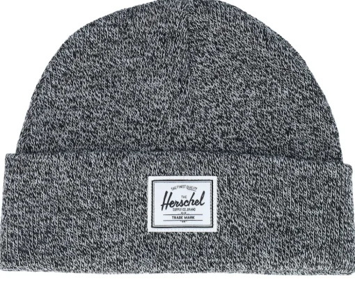 Short Beanies-Herschel Elmer Heather Black Short Beanie -