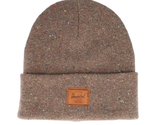 Cuff Beanies-Herschel Elmer Marled Bison Cuff - Brown