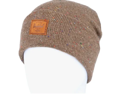 Cuff Beanies-Herschel Elmer Marled Bison Cuff - Brown