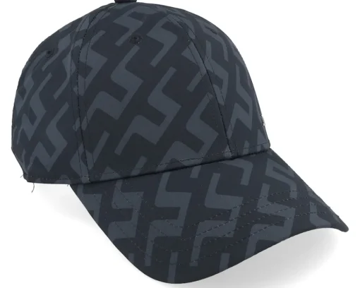 Sale J.Lindeberg Elo Printed Cap Bias Bridge Black Adjustable -