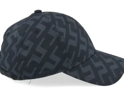Sale J.Lindeberg Elo Printed Cap Bias Bridge Black Adjustable -